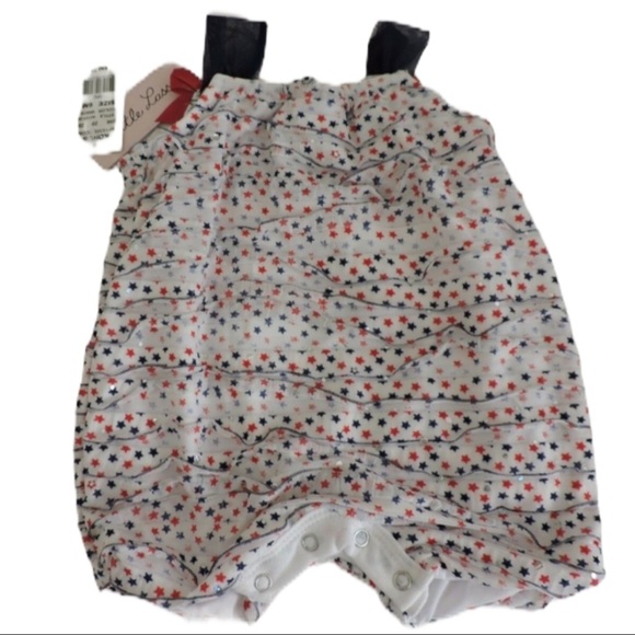 Little Lass Patriotic One Piece Outfit - Picture 2 of 6
